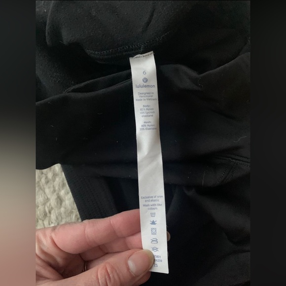 Lululemon 6 Fast as Fleece Tight Black Lined Leggings - Picture 5 of 5